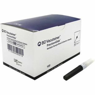 ИГЛА BD VACUTAINER, ДЛЯ ВЗЯТИЯ КРОВИ  22G (0.7*38ММ) ЧЕРНЫЙ