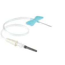 Игла-бабочка венозная с луэр-адаптером ( 23Gх3/4" 30 см, голубая, 0,6х19 мм)