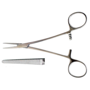 Затискач кровоспинний "Москіто", прямий, 160 мм.