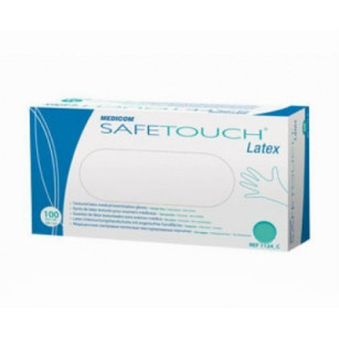 Перчатки SafeTouch латексные без пудры размер М 100 шт/уп