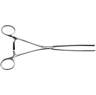 Зажим гинекологический длинный, прямой, 260 мм