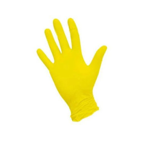 Перчатки SafeTouch нитриловые без пудры размер S 100 шт/уп (желтые)