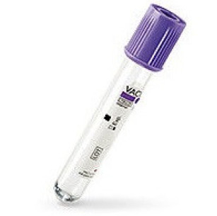 Пробирки K2 EDTA Vacutest фиолетовая крышка 9 мл 16х100 мм