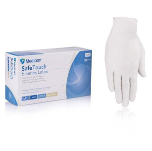 Перчатки Safe Touch E Series латексные опудренные  размер M 100 шт/уп.