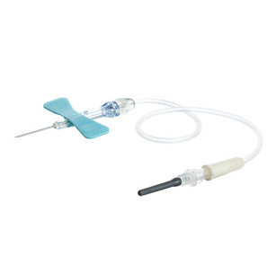 Катетер-бабочка с луер-адаптером "VACUETTE" (23Gх3/4", длина катетера 12 (30см), голубая, 0,6х19 мм)