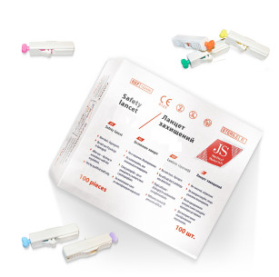 Скарификатор желтый р.26 G 1,8 мм глубина JS