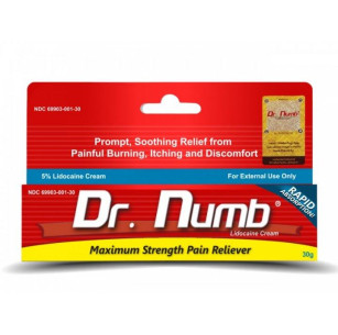 Dr.Numb (Epinephrine), Крем - анестетик, 30g