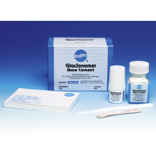 Glasionomer base cement set